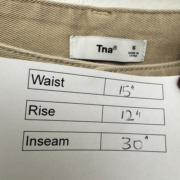 Aritzia TNA Wide Leg Pants Beige - Picture 10 of 10